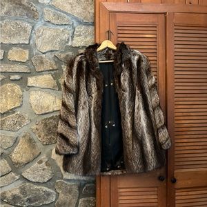 Vintage Raccoon Fur Coat